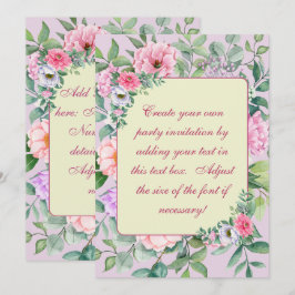 Convites Desligamento de Flores de Frota do Jardim de Verão