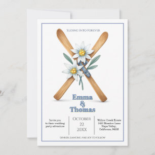 Convites Deslizando Para O Casamento Da Flor Edelweiss De E