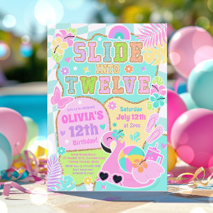 Convites Deslize para o Aniversário de Doze Anos da Festa d