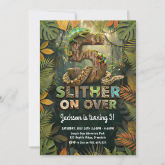 Convites Deslize Sobre o 5º Aniversário do Lagarto da Selva
