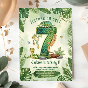 Convites Deslize Sobre o Réptil da Selva 7º Aniversário