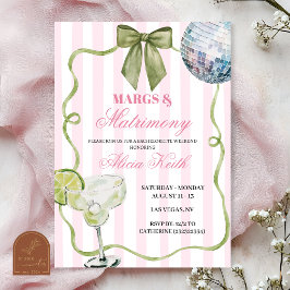 Convites Despedida de solteira caprichosa Margs e matrimôni
