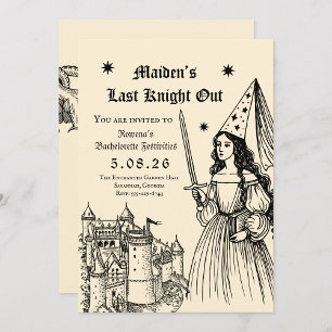 Convites Despedida de Solteira Medieval “Último Cavaleiro”