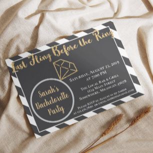 Convites Despedida de Solteira Última Noite Antes do Anel