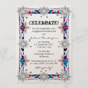 Convites Despedida de solteira versão Alemã
