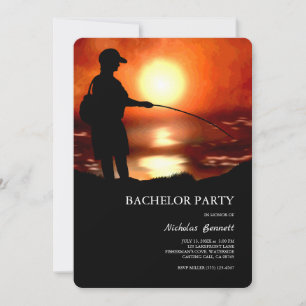 Convites Despedida de solteiro de pesca Amante de pesca Car