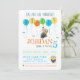 Convites Desprezível | Aniversário do Minion Balloon (Em pé/Frente)