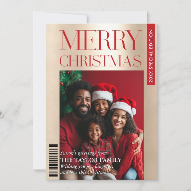 Convites Destaques da Fotografia da Família de Cobrir da Re (Frente)