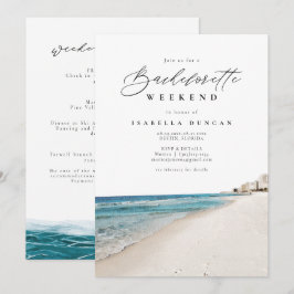 Convites DESTIN Florida Bachelorette Itinerary Schedule