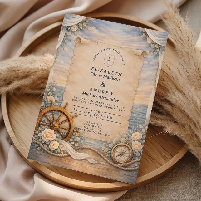 Convites Destination Cruise Wedding (Criador carregado)