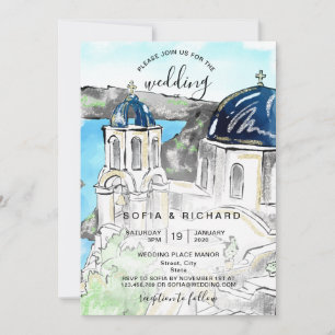 Convites Destino de Casamento Ilha Grega de Skiathos