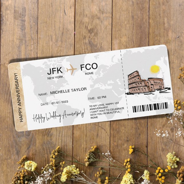 Convites Destino do Bilhete de Passagem de Embarque Surpres (Criador carregado)