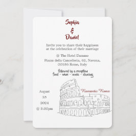 Convites Destino do Casamento - Roma, Itália
