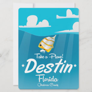 Convites Destruir a viagens vintage da Flórida.