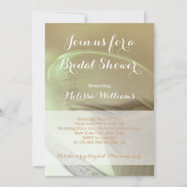 Convites Detalhe da Flor Romântica - Chá de panela