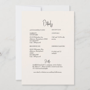 Convites Detalhe de Casamento com Verde Folhagem Creme