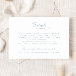 Convites Detalhe de Casamento de Script de Ornamento de Cal