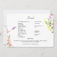 Detalhe de Flor de Casamento Floral Silvestre Colo