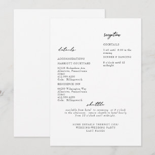 Convites Detalhe Simples de Casamento Branco Moderno