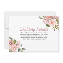 Detalhes da Recepção de Casamento com Flores Rosa 