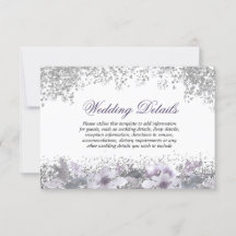 Detalhes da Recepção de Casamento Floral Roxo com 