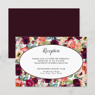 Convites Detalhes da Recepção Floral do Jardim Romântico In