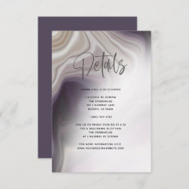 Convites Detalhes de Ágata Ameixa Empoeirada