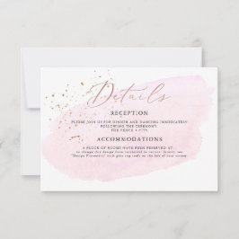 Convites Detalhes de Bolhas de Champanhe com Aquarela Rosa