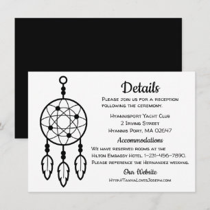 Convites Detalhes de Casamento Boho Dreamcatcher Tribal Pre