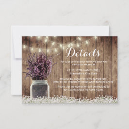 Convites Detalhes de Casamento em Pote de Pedra com Flor de