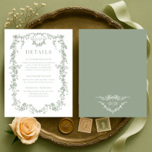 Detalhes de Casamento em Verde Sage Vitoriano Fran