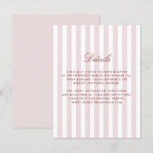 Detalhes de Casamento Moderno de Stripes Verticais