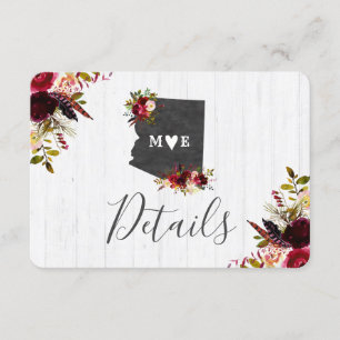 Convites Detalhes de Casamento Rústico no Destino do Estado