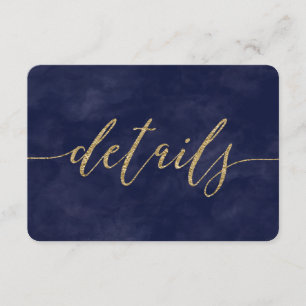 Convites Detalhes de Casamento Simples em Aquarela Naval e 