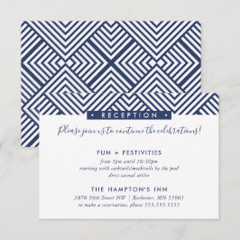 Convites DETALHES DE RECEPÇÃO INSIRA o padrão simples geo m