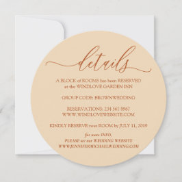 Convites Detalhes de Terracota Limpa Casamento Simples