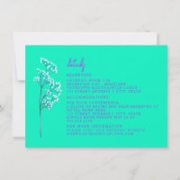 Detalhes do Casamento Acomodação Neon Azul Recepçã