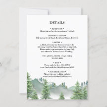 Detalhes do Casamento da Floresta de Montanha