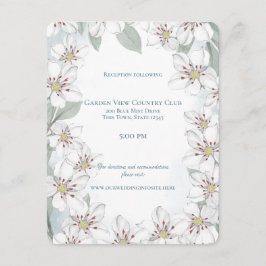 Convites Detalhes do Casamento da Montanha Laurel