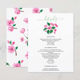 Convites Detalhes do Casamento das Flores de Cerejeira Incl