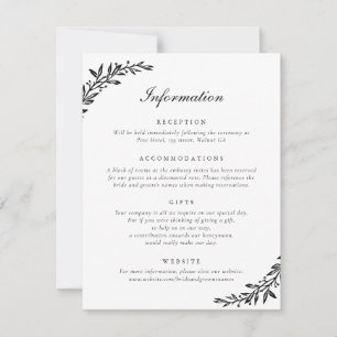 Convites Detalhes do Casamento de Folha de Oliva de Oliva d