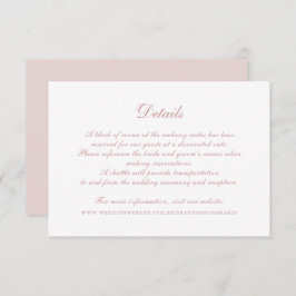 Convites Detalhes do Casamento de Script de Caligrafia Eleg