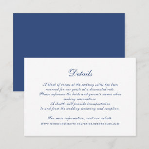 Convites Detalhes do Casamento de Script de Caligrafia Eleg