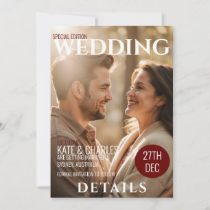 Convites Detalhes do casamento do Estilo da Revista Persona