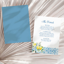 Convites Detalhes do Casamento do Limão da Costa Amalfitana
