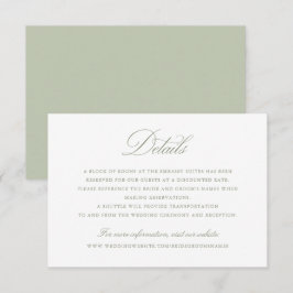 Convites Detalhes do Casamento do Script de Caligrafia Eleg