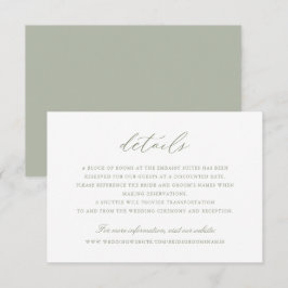 Convites Detalhes do Casamento do Script de Caligrafia Eleg