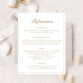 Convites Detalhes do Casamento Dourado do Script de Caligra