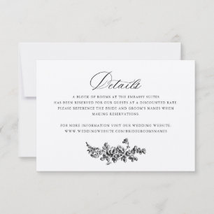 Convites Detalhes do casamento entre os Rosas flaorais Eleg