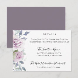 Convites Detalhes do Casamento Floral do Jardim Dusty